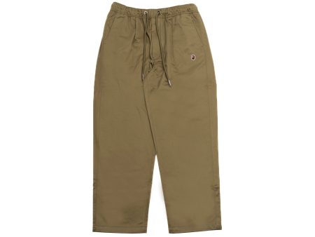 A Bathing Ape Head One Point Chef Pants in Green Online Hot Sale