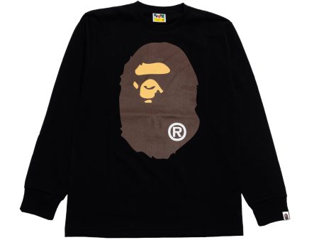 A Bathing Ape Big Ape Head L S Tee in Black Online