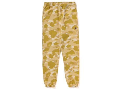 Women s A Bathing Ape Color Camo Sweatpants in Yellow Cheap