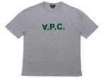 A.P.C. VPC Color H T-Shirt in Grey Green For Cheap