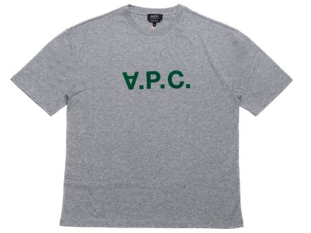 A.P.C. VPC Color H T-Shirt in Grey Green For Cheap