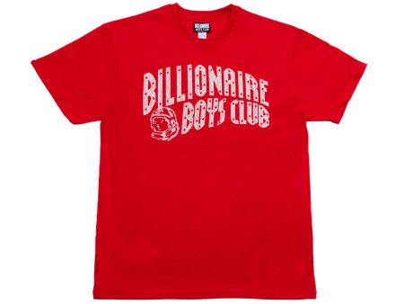 BBC Arch S S Knit Tee in Red on Sale