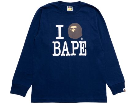 A Bathing Ape I Love Bape L S Tee For Cheap