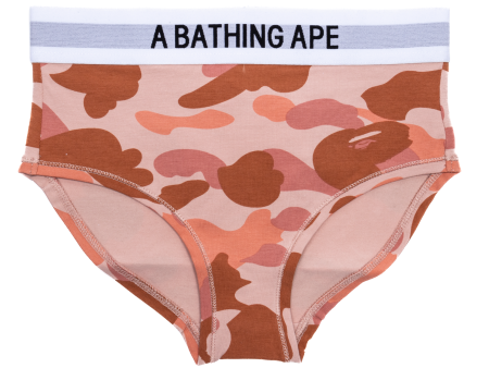 Women s A Bathing Ape 1st Camo Underwear Shorts in Pink Discount