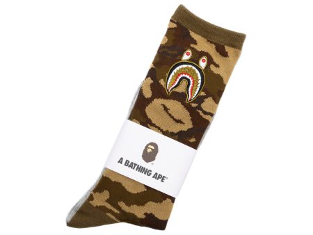 A Bathing Ape 1st Shark Socks in Grey Online Sale