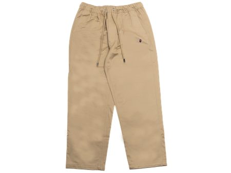 A Bathing Ape Head One Point Chef Pants in Beige For Sale