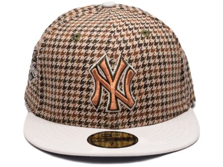 New Era Houndstooth New York Yankees Fitted Hat For Discount