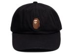 A Bathing Ape Ape Head Panel Cap in Black Online Sale