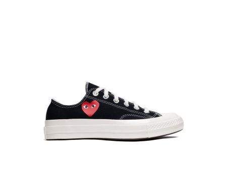 GS Converse Comme des Garçons Play Chuck 70 Low in Black Online Hot Sale