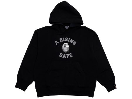 A Bathing Ape A Rising Bape Pullover Hoodie in Black For Cheap