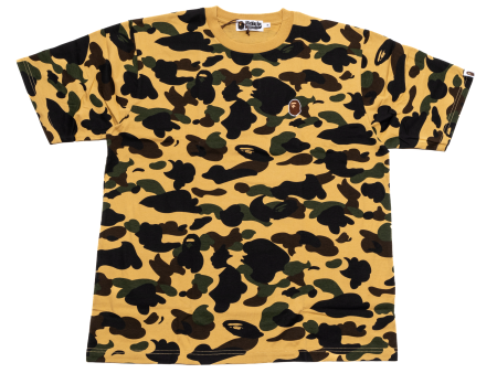 A Bathing Ape 1st Camo One Point Tee in Yellow Supply