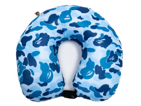 A Bathing Ape ABC Camo 2Way Ape Head Neck Pillow in Blue Supply