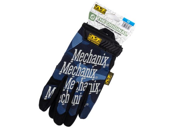 A Bathing Ape Color Camo Mechanix Wear Gloves in Navy For Discount