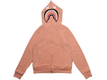 A Bathing Ape 2nd Shark Full Zip Hoodie in Pink xld Online