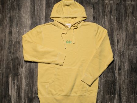 FELT WASHED LOGO HOODIE Online