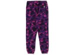 Women s A Bathing Ape Color Camo Sweatpants in Purple Fashion