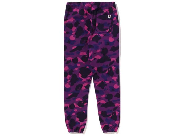 Women s A Bathing Ape Color Camo Sweatpants in Purple Fashion