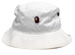 A Bathing Ape Tonal Solid Camo Bucket Hat in Ivory Online Sale