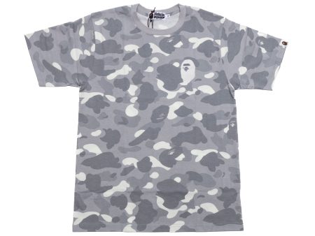 A Bathing Ape City Camo Large Ape Head Tee in Grey Online now