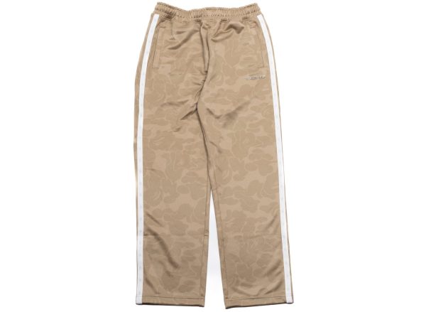 A Bathing Ape Solid Camo Bathing Ape Logo Relaxed Fit Sweatpants in Beige For Cheap