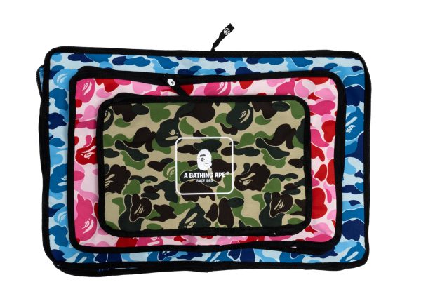 A Bathing Ape ABC Camo Travel Pouch 3 Pack Fashion