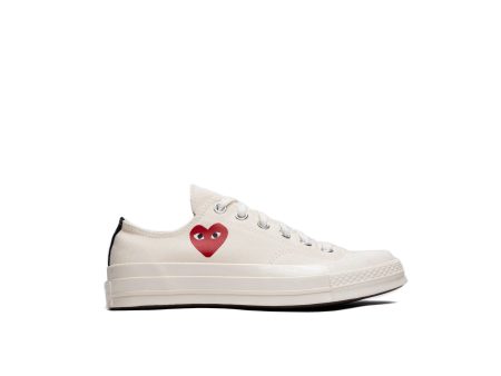 GS Converse Comme des Garçons Play Chuck 70 Low in Cream Online Sale