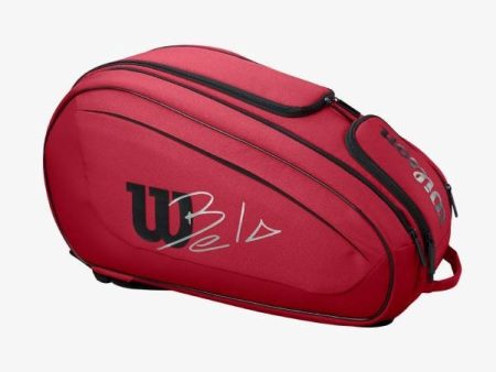 Wilson BELA Super Tour Red Padel Racket Bag [WS] Online now