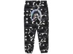 A Bathing Ape City Camo Shark Sweatpants in Black Discount