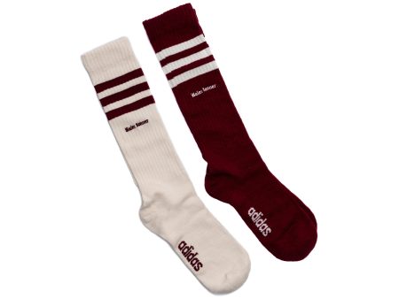 Adidas Wales Bonner Socks Set in Red Hot on Sale