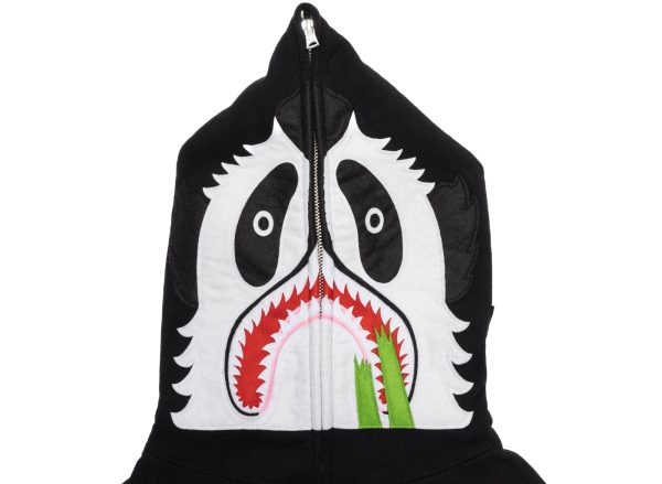 A Bathing Ape Panda Full Zip Hoodie in Black xld Sale