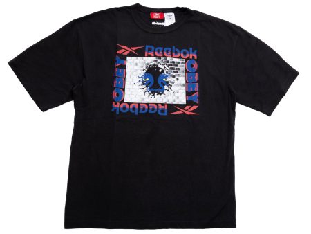 Reebok x OBEY Tee in Black Discount