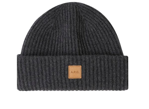 A.P.C. Michele Knit Cap in Grey Online Hot Sale