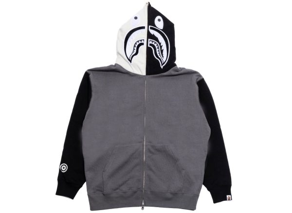 A Bathing Ape Shark Full Zip Hoodie #1 M in Black For Discount