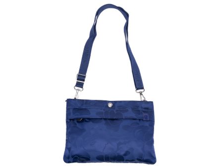 A Bathing Ape Tonal Solid Camo Shoulder Bag in Navy For Discount