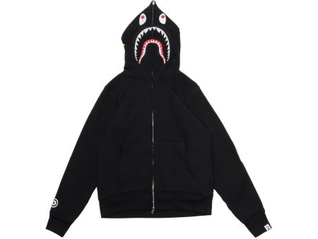 A Bathing Ape 2nd Shark Full Zip Hoodie in Black xld Online