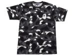 A Bathing Ape City Camo Large Ape Head Tee in Black Supply