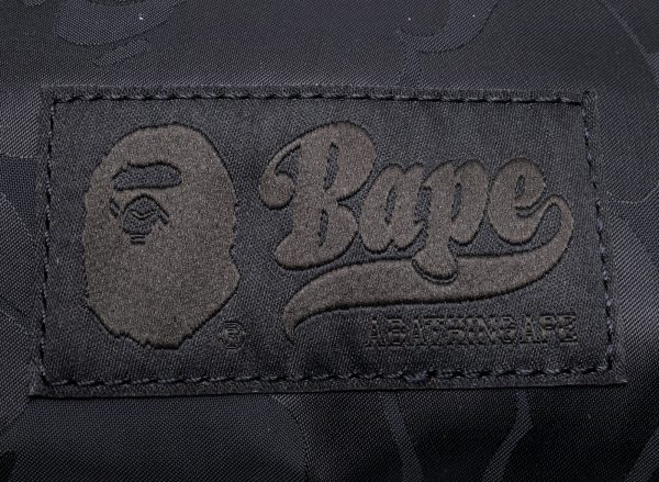 A Bathing Ape Tonal Solid Camo Shoulder Bag in Black Online Hot Sale