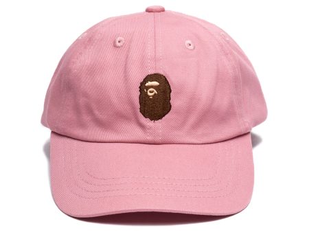 A Bathing Ape Ape Head Panel Cap in Pink For Discount